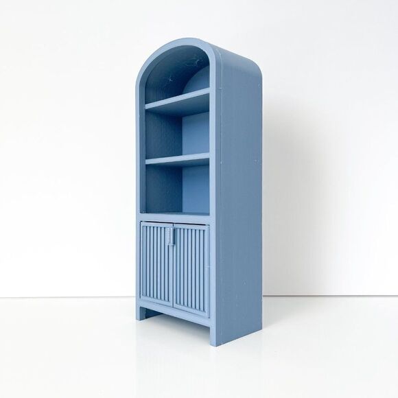 Armoire for Dolls 1:6 Scale Denim Blue Furniture 12” Barbie Integrity Blythe - Picture 2 of 7